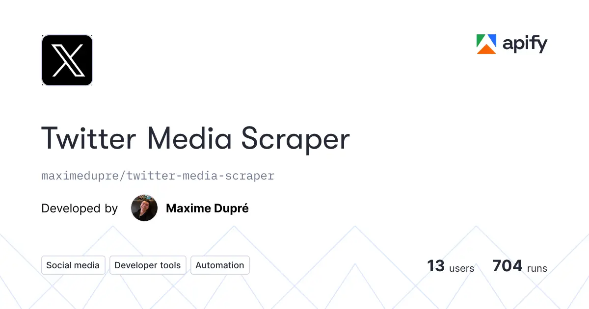 Twitter Media Scraper product image
